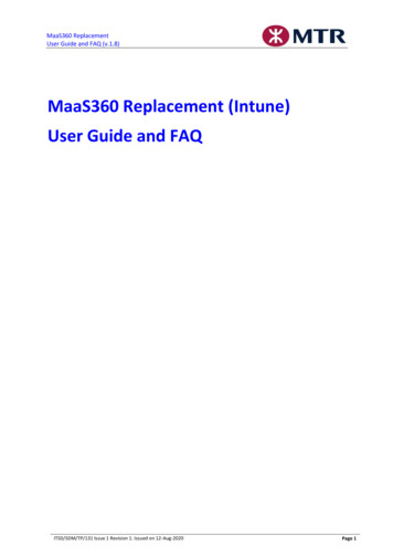 MaaS360 Replacement (Intune) User Guide And FAQ
