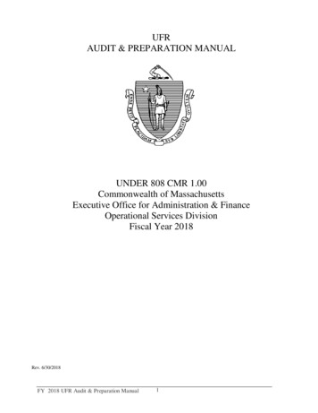 UNDER 808 CMR 1.00 Commonwealth Of Massachusetts 
