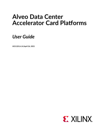 Alveo Data Center Accelerator Card Platforms User Guide
