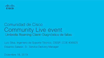 Comunidad De Cisco Community Live Event