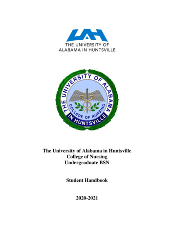UAH - Nursing - Undergraduate Handbook