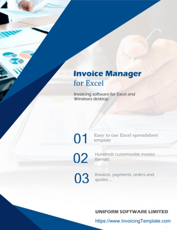 Invoice Manager For Excel - Free Invoice Templates For Excel
