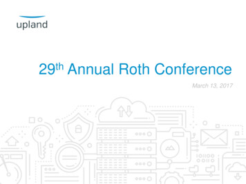 29th Annual Roth Conference