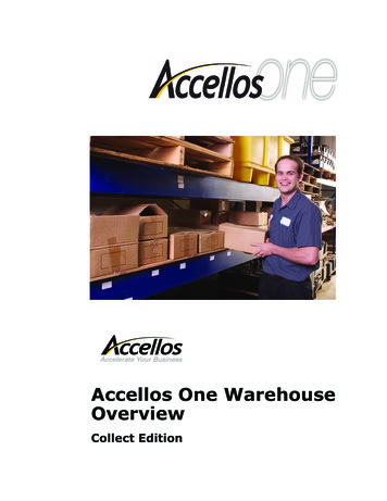 Accellos One Warehouse Overview - Freight Management