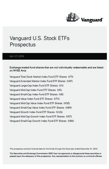 Vanguard U.S. Stock ETFs Prospectus