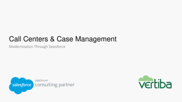 Call Centers & Case Management - Carahsoft