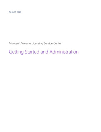 Microsoft Volume Licensing Service Center