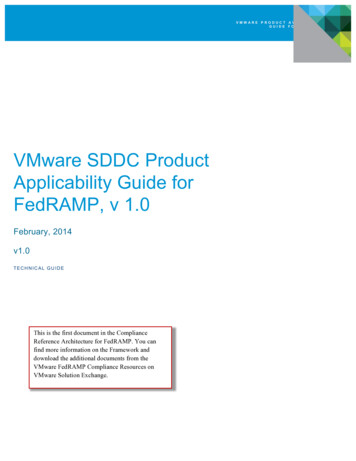 VMware!SDDC!Product! Applicability!Guide!for! 