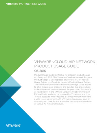 VMware VCloud Air Network Product Usage Guide