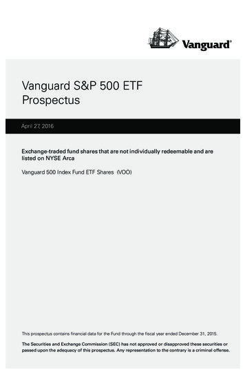 Vanguard S&P 500 ETF Prospectus
