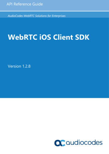 WebRTC IOS Client SDK - AudioCodes