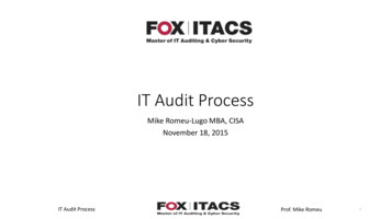 IT Audit Process - Temple University