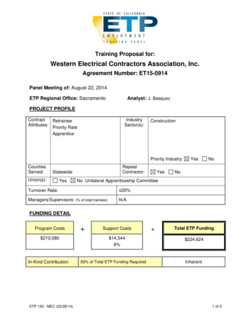 Western Electrical Contractors Association, Inc.