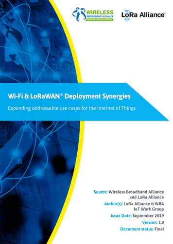 Wi-Fi & LoRaWAN Deployment Synergies
