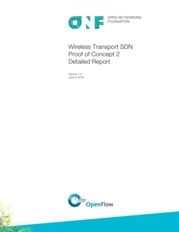 Wireless Transport SDN Proof Of Concept 2 Detailed Report