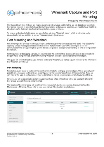 Wireshark And Port Mirroring Guide - Pharos Controls