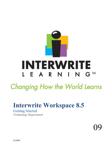 Interwrite Workspace 8 - Weebly