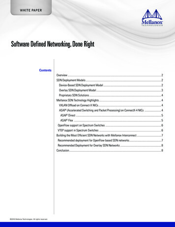 Software Defined Networking, Done Right