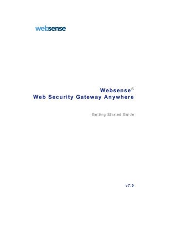 Websense Web Security Gateway Anywhere