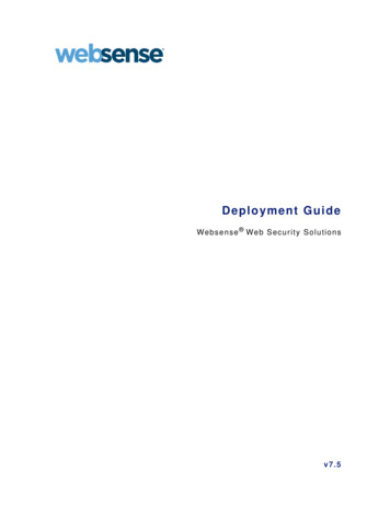 Deployment Guide For Websense Web Security Solutions