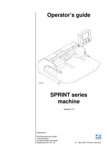 SPRINT Series Machine - GoGSG 