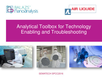Analytical Toolbox For Technology Enabling And 