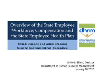 Overview Of The State Employee Workforce, Compensation 
