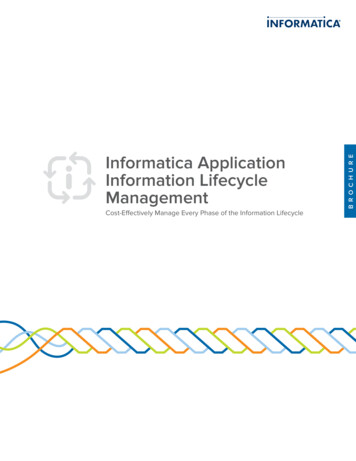 Informatica Application Information Lifecycle Management