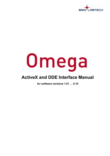 0415N0006J ActiveX And DDE Manual Omega
