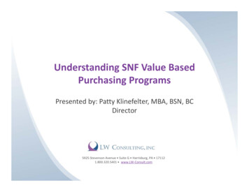 Understanding SNF Value Based Purchasing Programs
