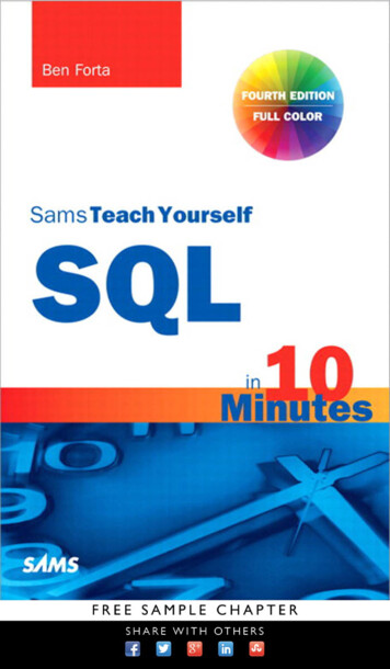 Sams Teach Yourself SQL In 10 Minutes