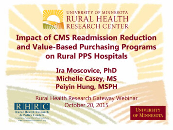 Impact Of CMS Readmission Reduction And Value-Based .