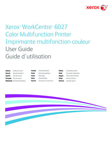 Xerox WorkCentre 6027 Multifunction Printer