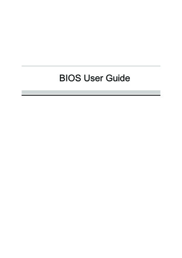 BIOS User Guide - GfK Etilize