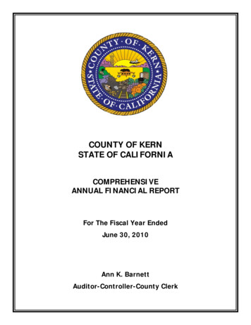 COUNTY OF KERN STATE OF CALIFORNIA