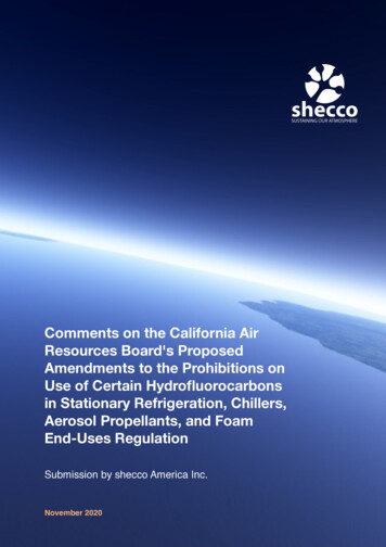 Comments On HFC Measures Shecco 2020 - California
