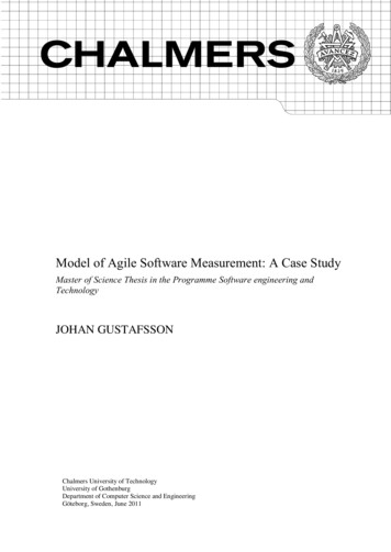Model Of Agile Software Measurement: A Case Study