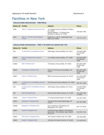 Facilities In New York - Government Of New York