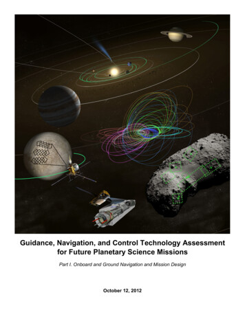 Guidance, Navigation, And Control Technology Assessment .