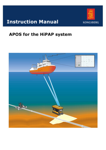 164581ac APOS For HiPAP Instruction Manual