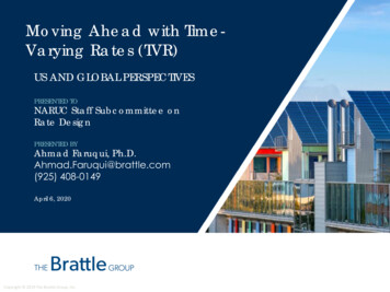 Moving Ahead With Time- Varying Rates (TVR)