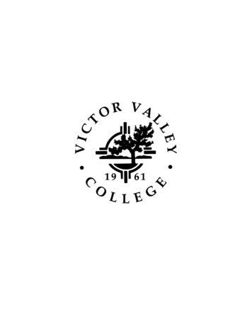 VICTOR VALLEY COLLEGE DEGREES AND CERTIFICATES - VVC
