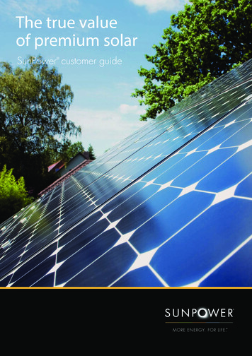 SunPower Customer Guide - Solar Panels