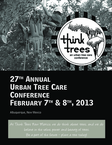 27th Urban Tree Care Conference & 8 , 2013