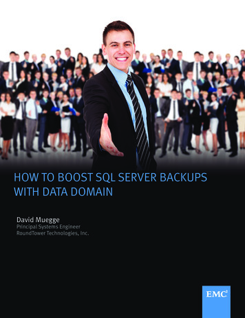 How To Boost SQL Server Backups With Data Domain