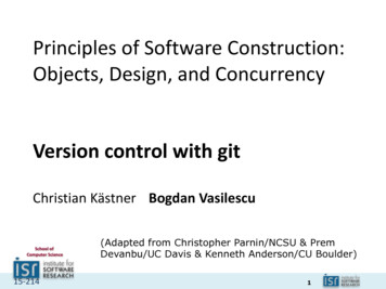 Principles Of Software Construction: Objects, Design, And .