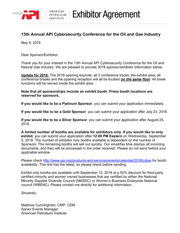 13th Annual API Cybersecurity Conference For The Oil And .