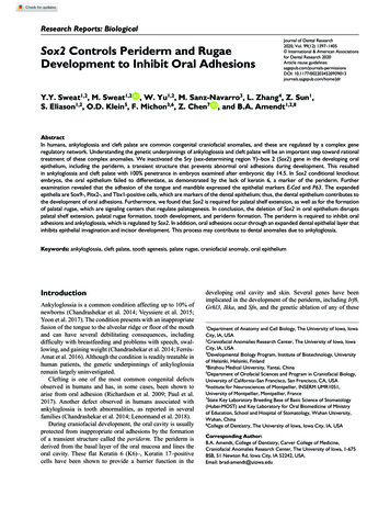 For Dental Research 2020 Development To Inhibit Oral Adhesions