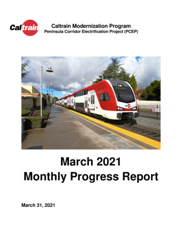 March 2021 Monthly Progress Report