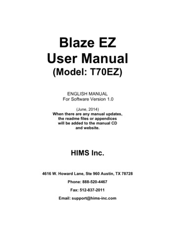 Blaze EZ User Manual